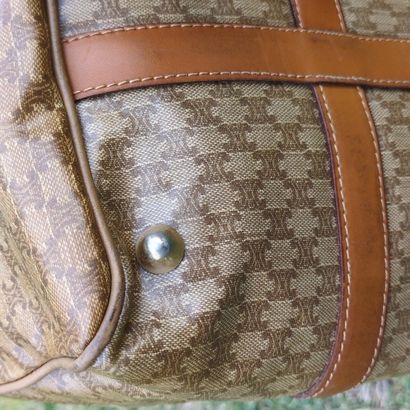 Celine GUC Macadam Coated Canvas Boston Bag CALLOUTS - Picture 13 of 17